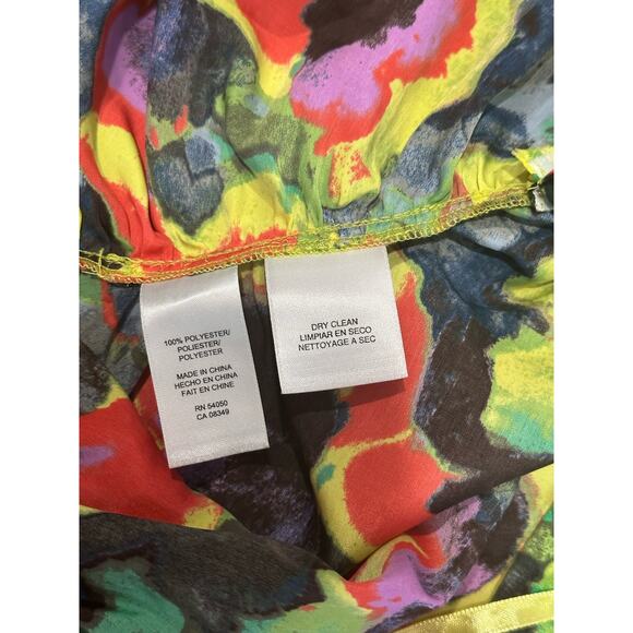 Rachel by Rachel Roy Illusion Print Sleeveless mini bodycon SZ. 0 Floral - Picture 12 of 14